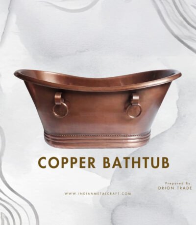 Copper Bathroom Bathtub Antique Modern Design handcrafted