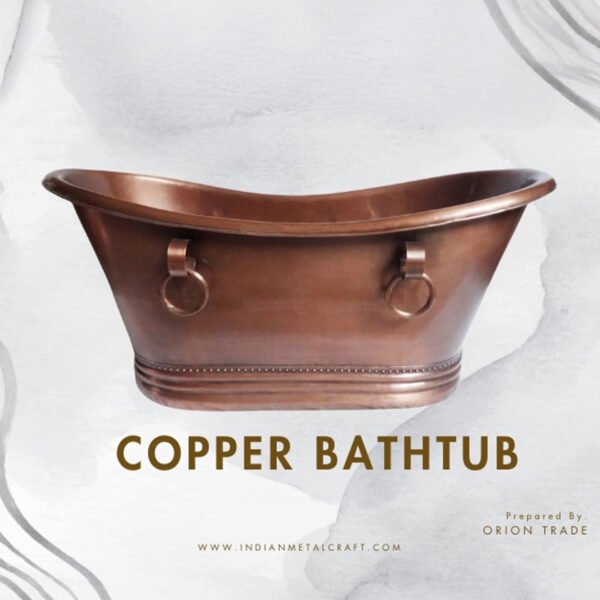 Copper Bathroom Bathtub Antique Modern Design handcrafted