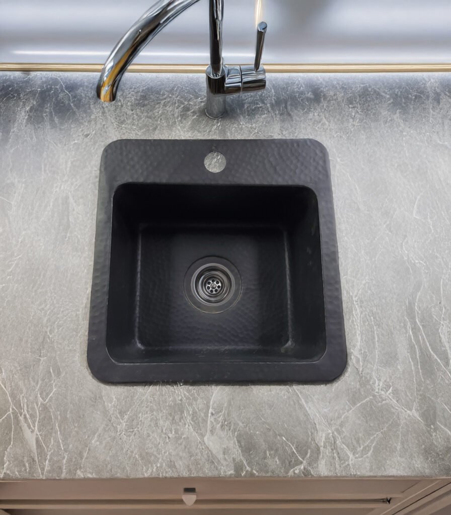 Luxury Black Pure Copper Design Kitchen Sink