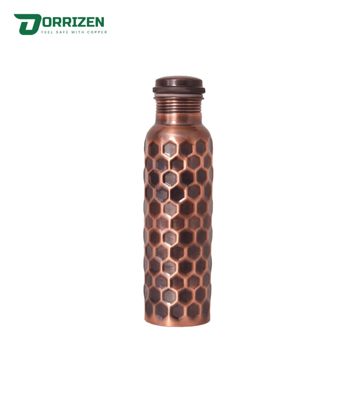 Copper Black Antique Aqua Aura Water Bottle