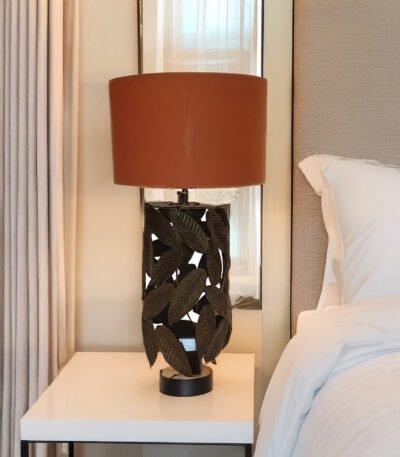 Vintage design Aluminum Brass Antique Table Lamps, Industrial Bedside Lamps with Shade.