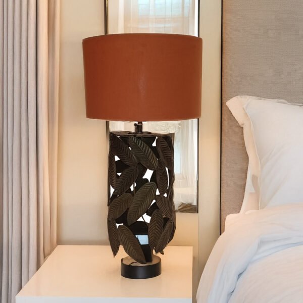 Vintage design Aluminum Brass Antique Table Lamps, Industrial Bedside Lamps with Shade.