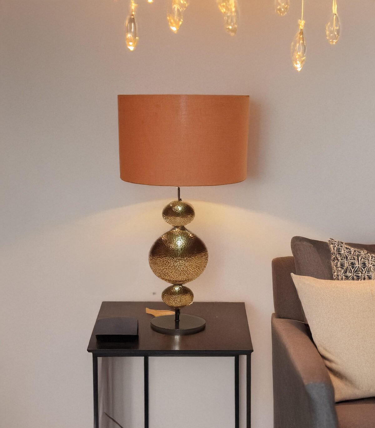 Vintage design Table Lamps, Industrial Bedside Lamps with Shade.