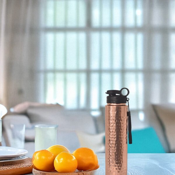 Aqua Lustre Sipper Unique Copper Water Bottle