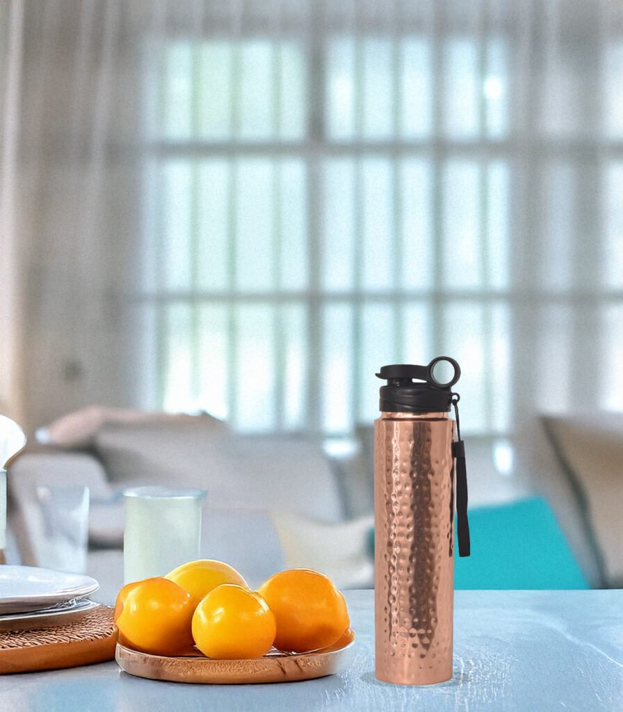 Aqua Lustre Sipper Unique Copper Water Bottle