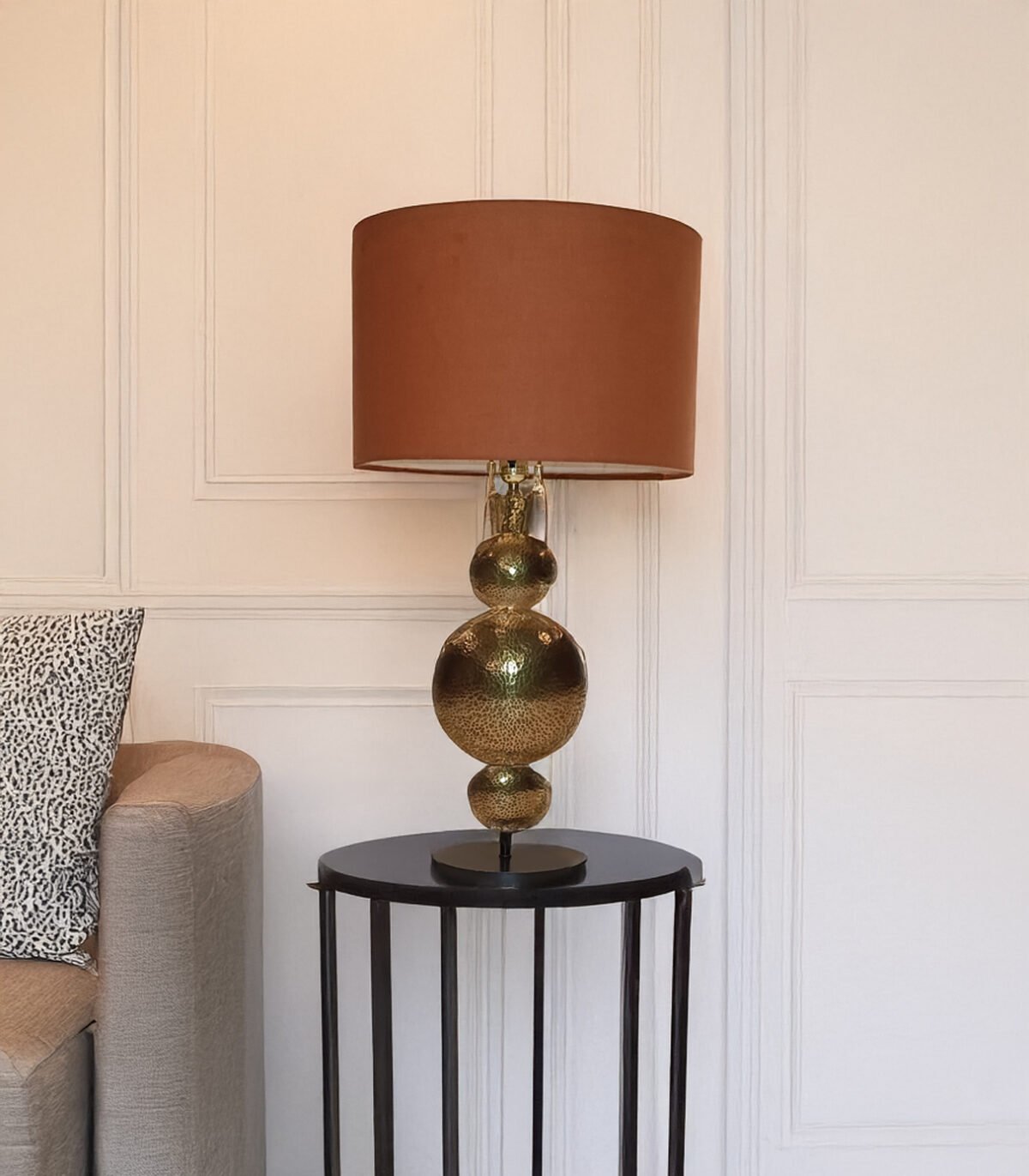 Vintage design Table Lamps, Industrial Bedside Lamps with Shade.